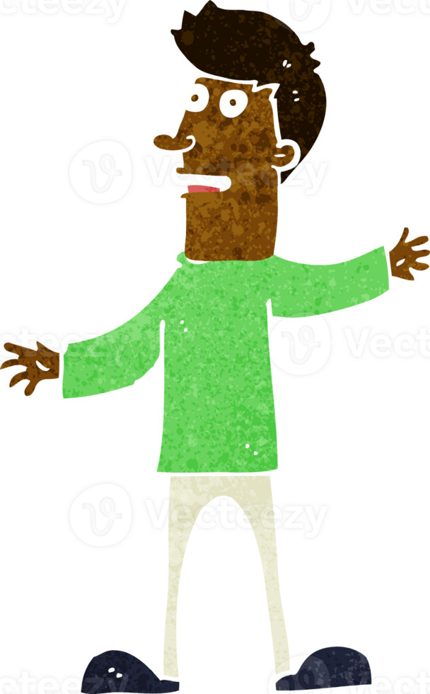 cartoon surprised man png