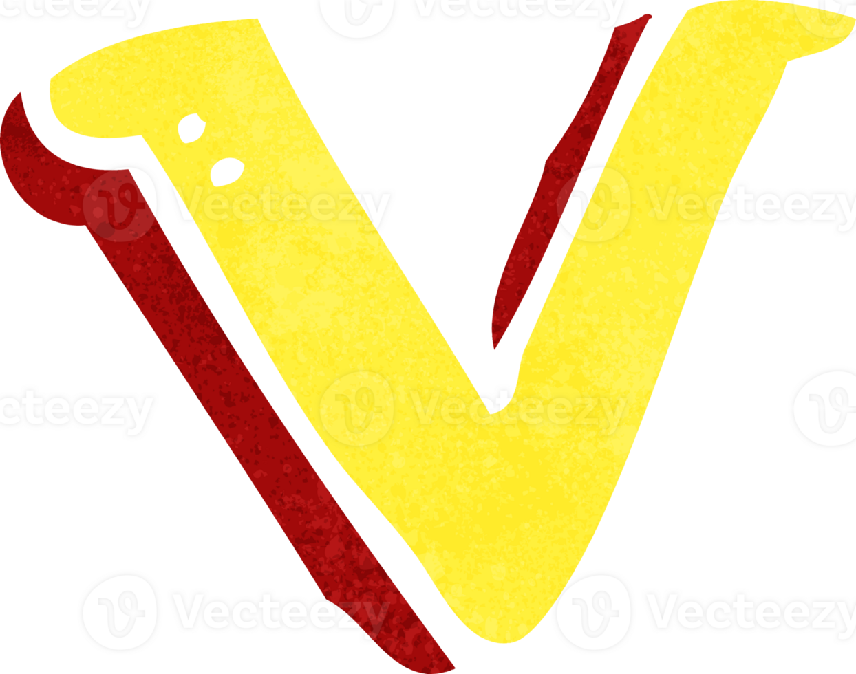 cartoon letter V png