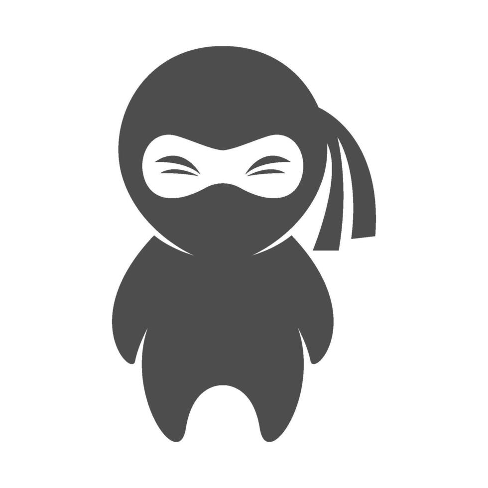 ninja logo icono diseño vector