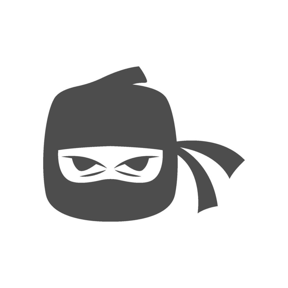 Ninja logo icon design vector