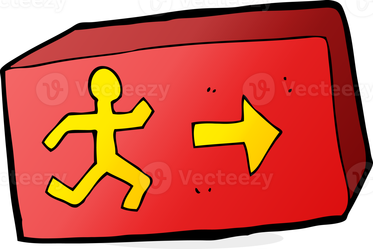 cartoon exit sign png