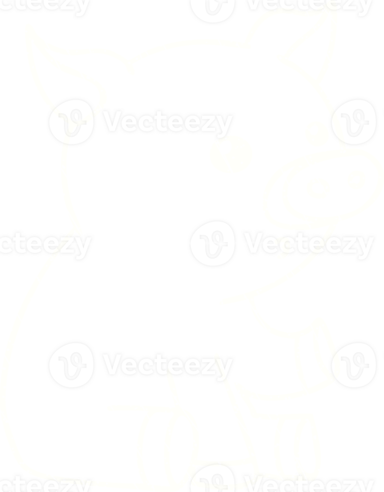 Sitting Pig Chalk Drawing png