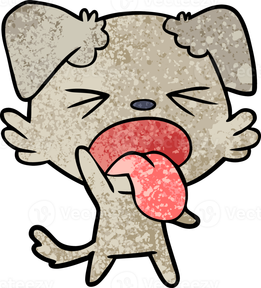 cartoon disgusted dog png