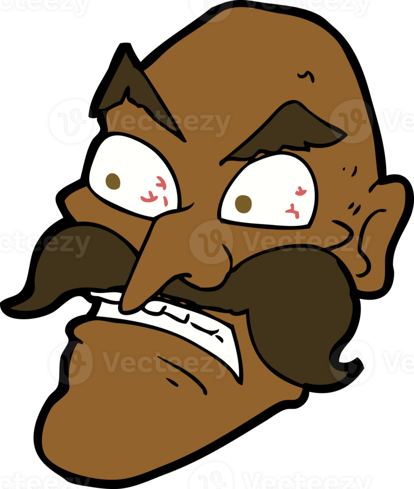 cartoon angry old man png