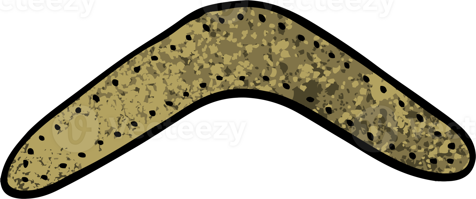 grunge textured illustration cartoon boomerang png