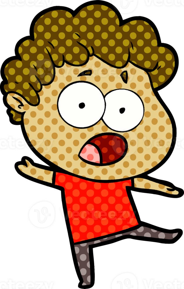 cartoon shocked man png