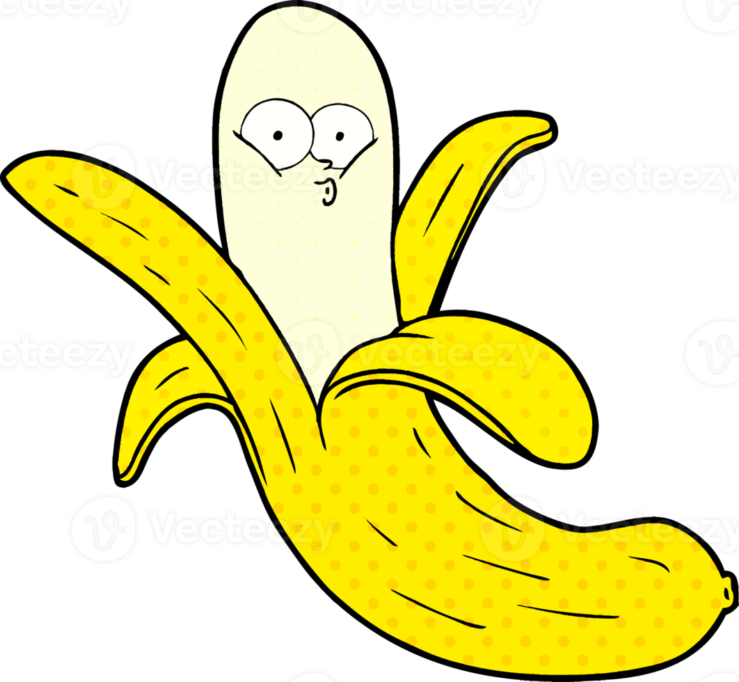 cartoon banana with face png