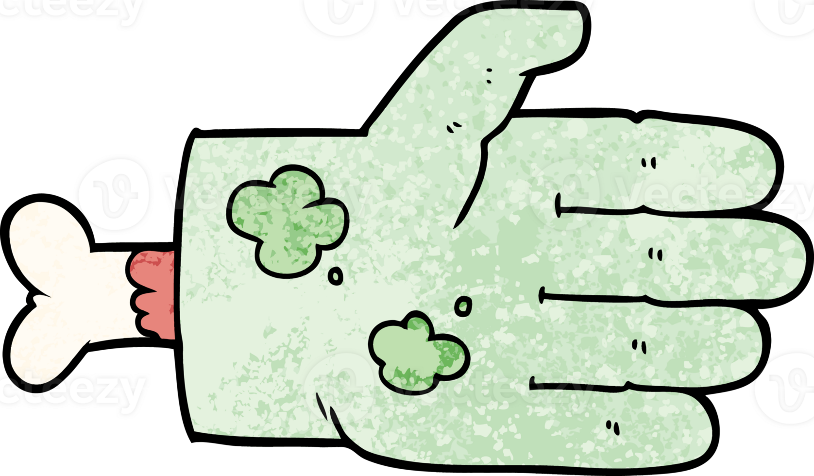 cartoon zombie hand png
