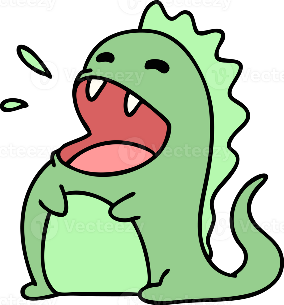 cartoon of a happy dinosaur png