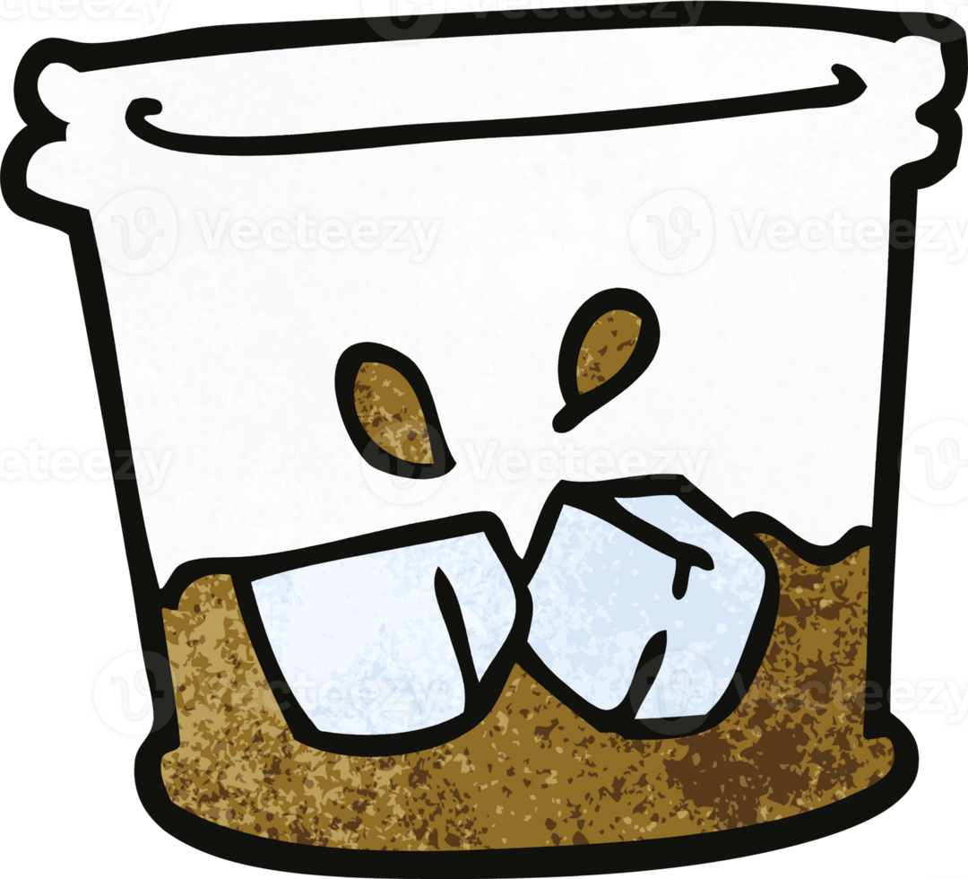 cartoon doodle drink in tumbler png