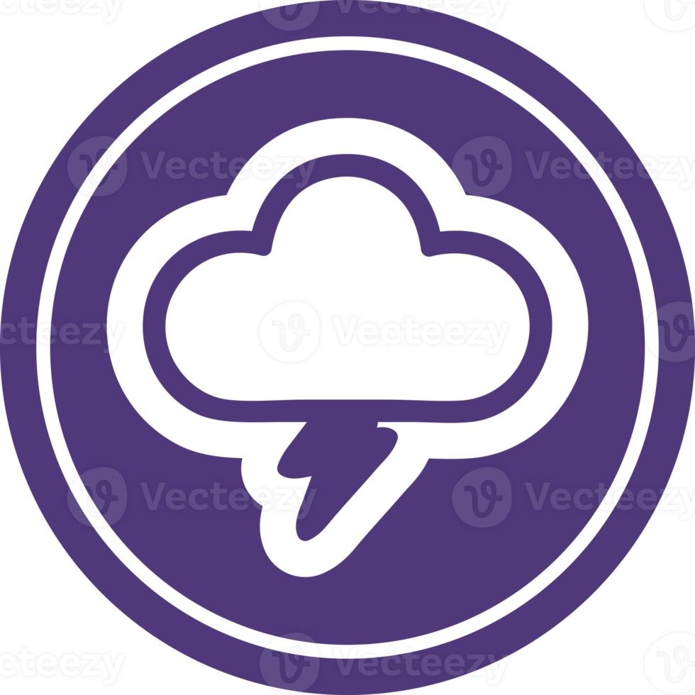 storm cloud circular icon symbol png