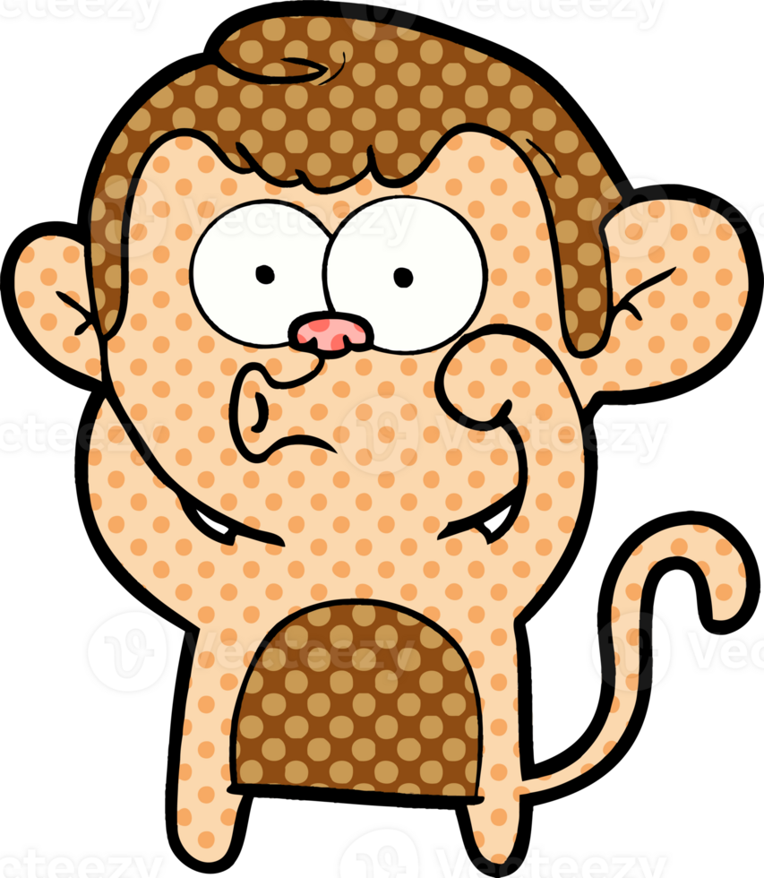 cartoon hooting monkey png