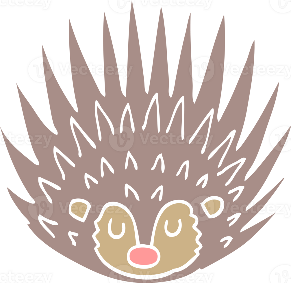cartoon doodle spiky hedgehog png