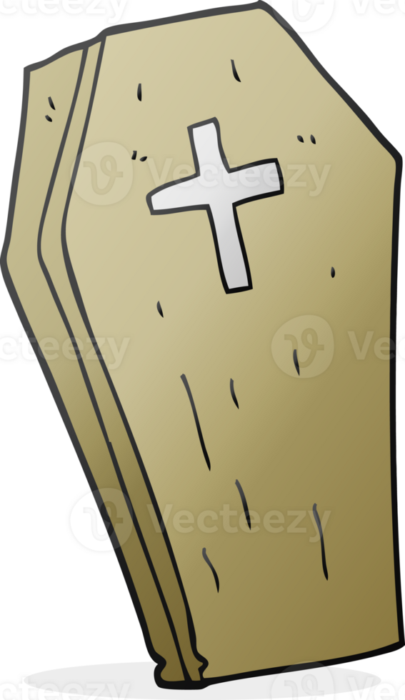 cartoon spooky coffin png