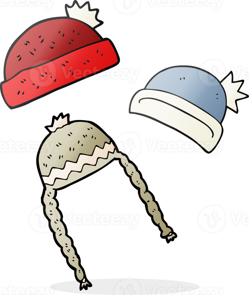 cartoon winter hats png