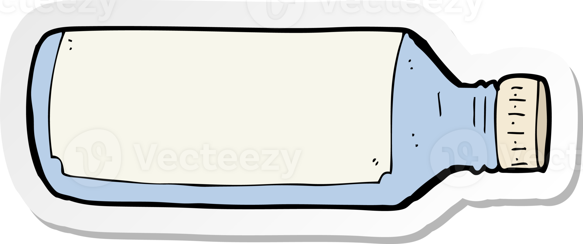 sticker of a cartoon water bottle png