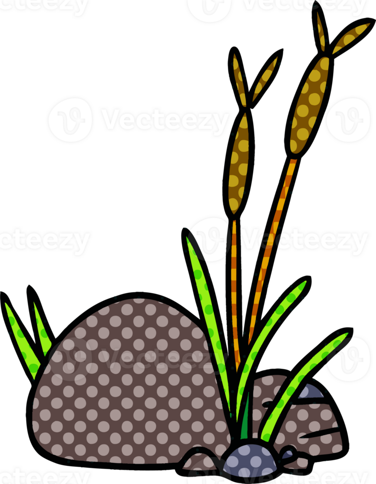 cartoon doodle of stone and pebbles png