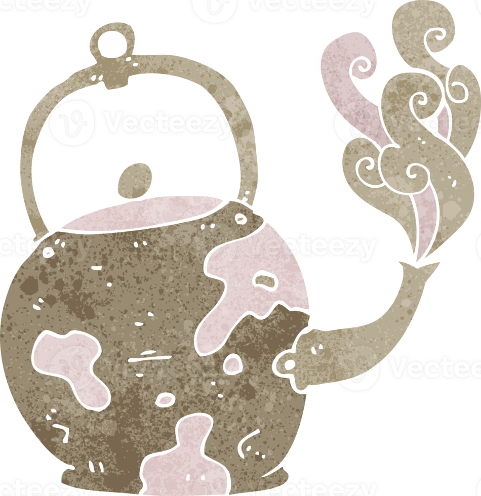 cartoon old tea pot png