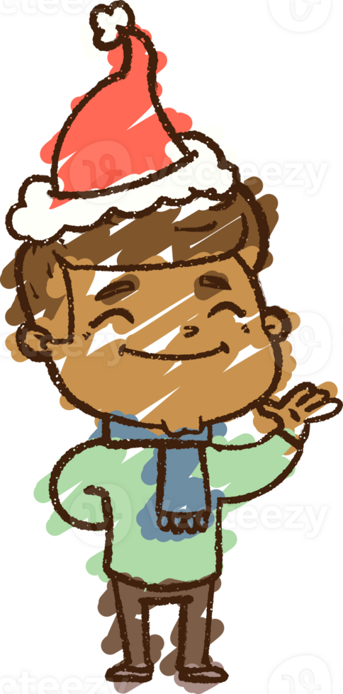 Christmas Man Chalk Drawing png