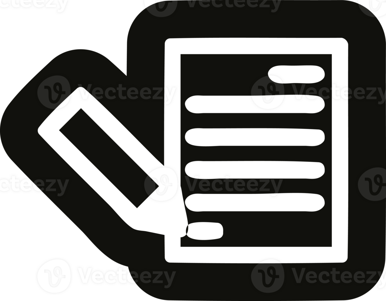 document and pencil icon png