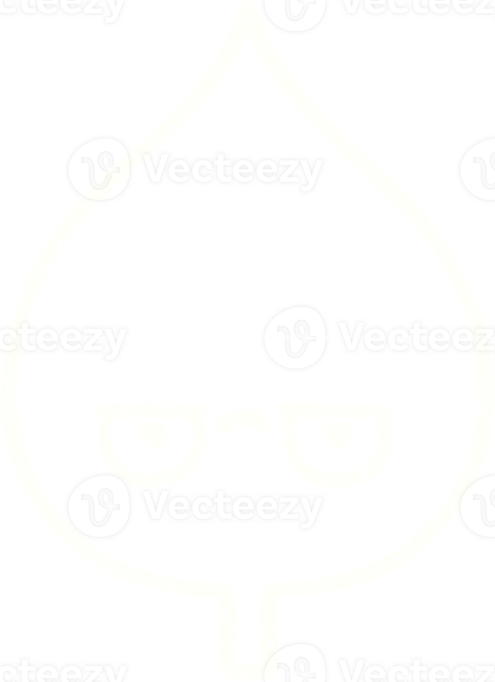 Annoyed Leaf Chalk Drawing png