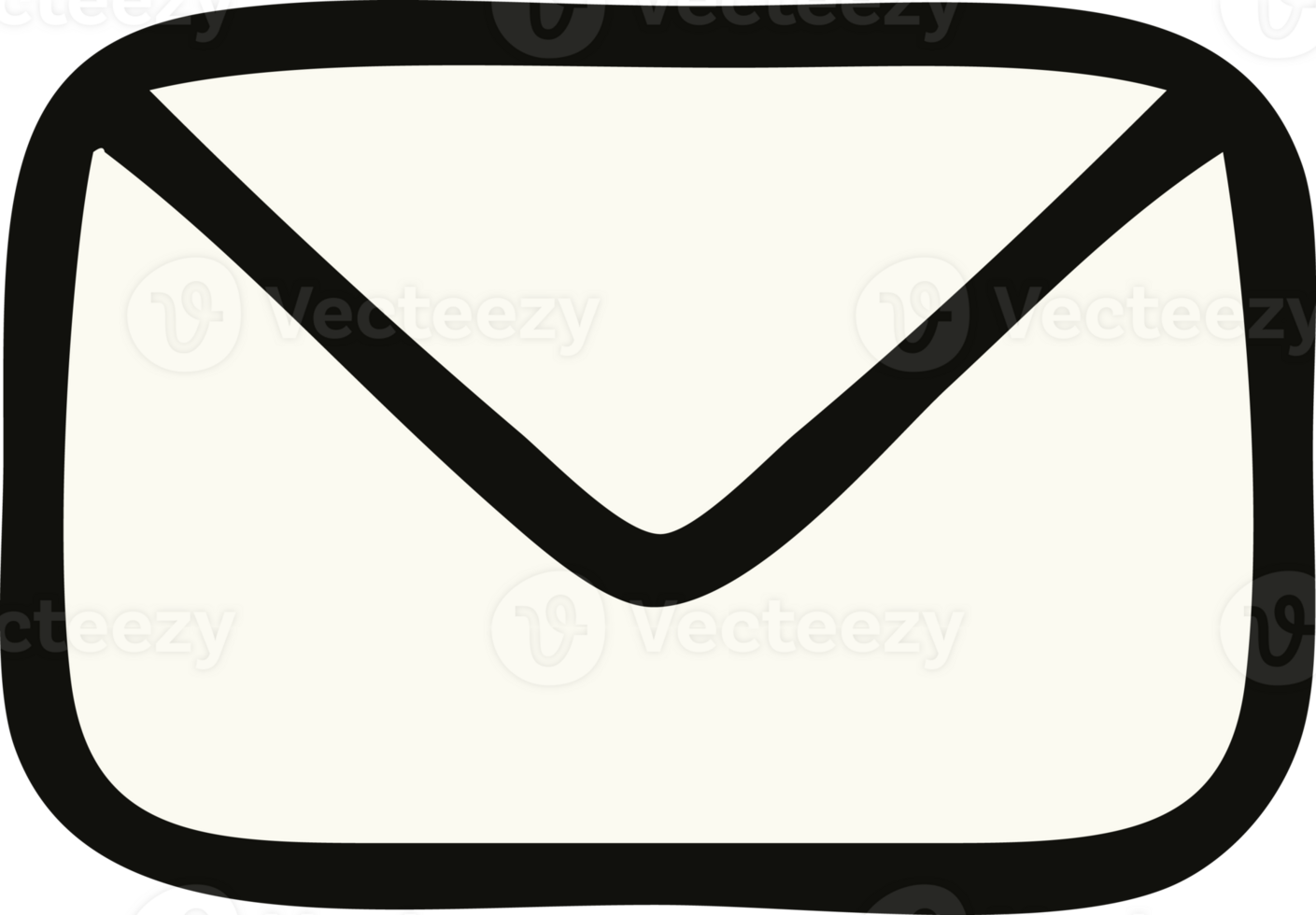 envelope de papel bonito dos desenhos animados png
