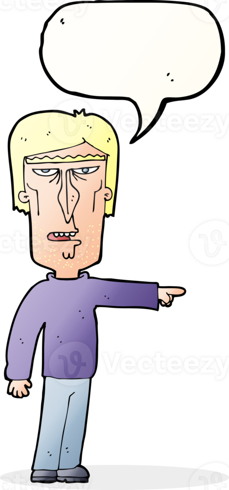 cartoon pointing man with speech bubble png