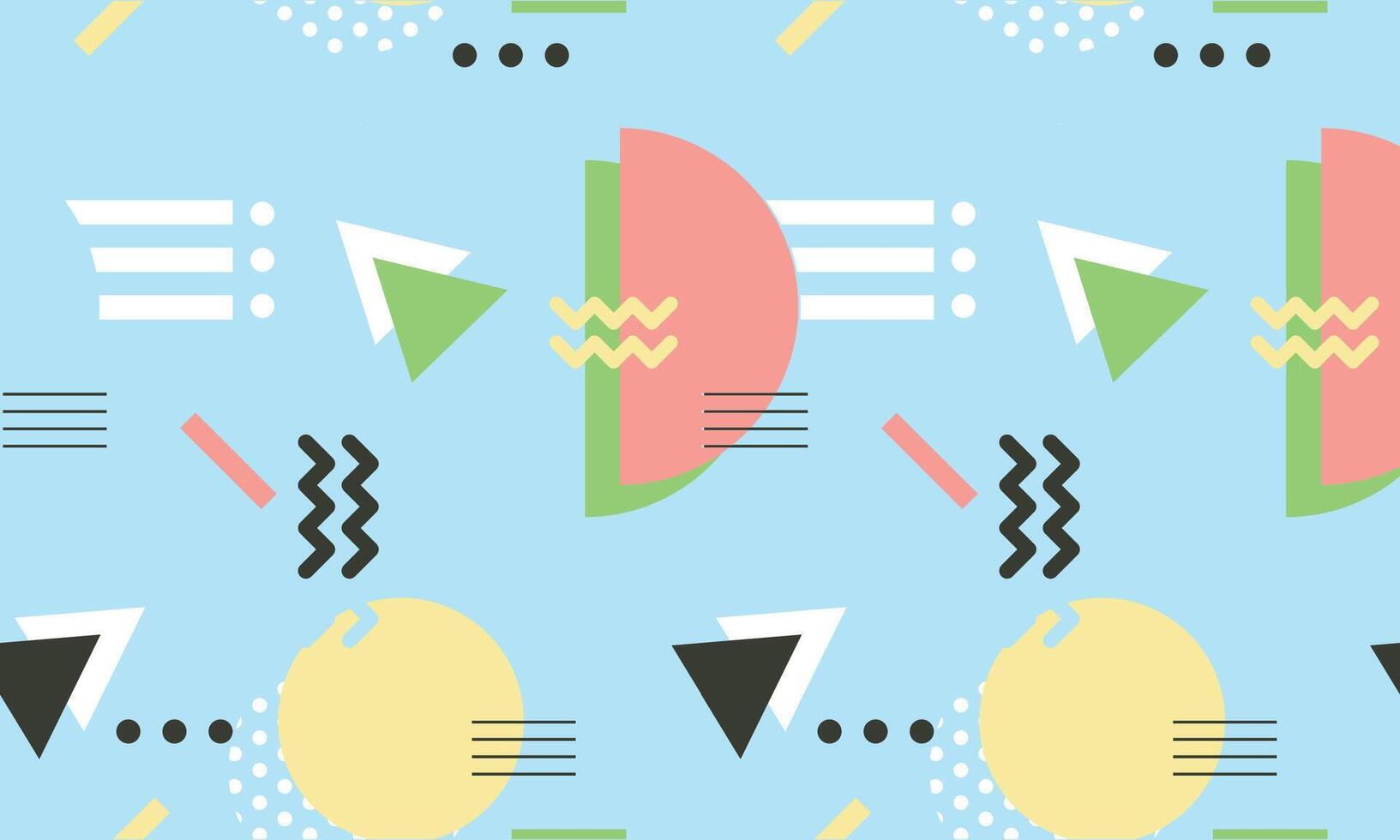 Geometric shapes background in flat design vector