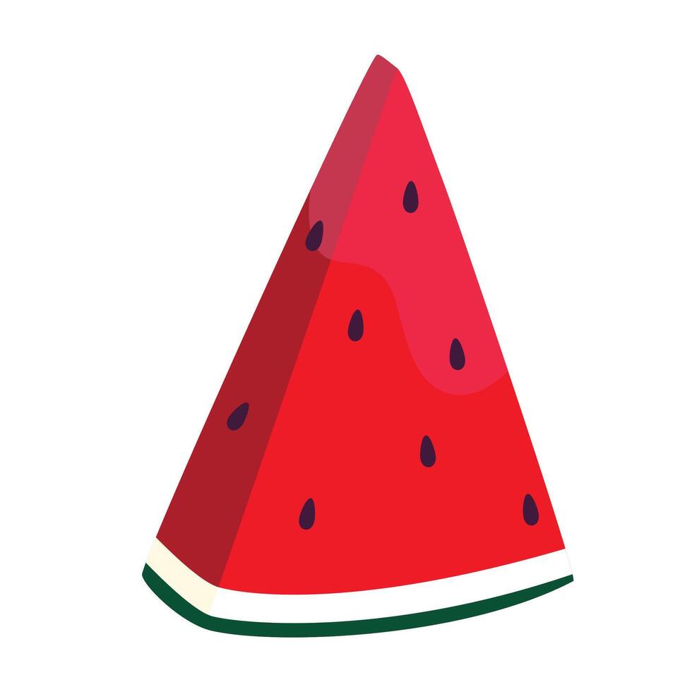 Realistic watermelon isolated on white background vector