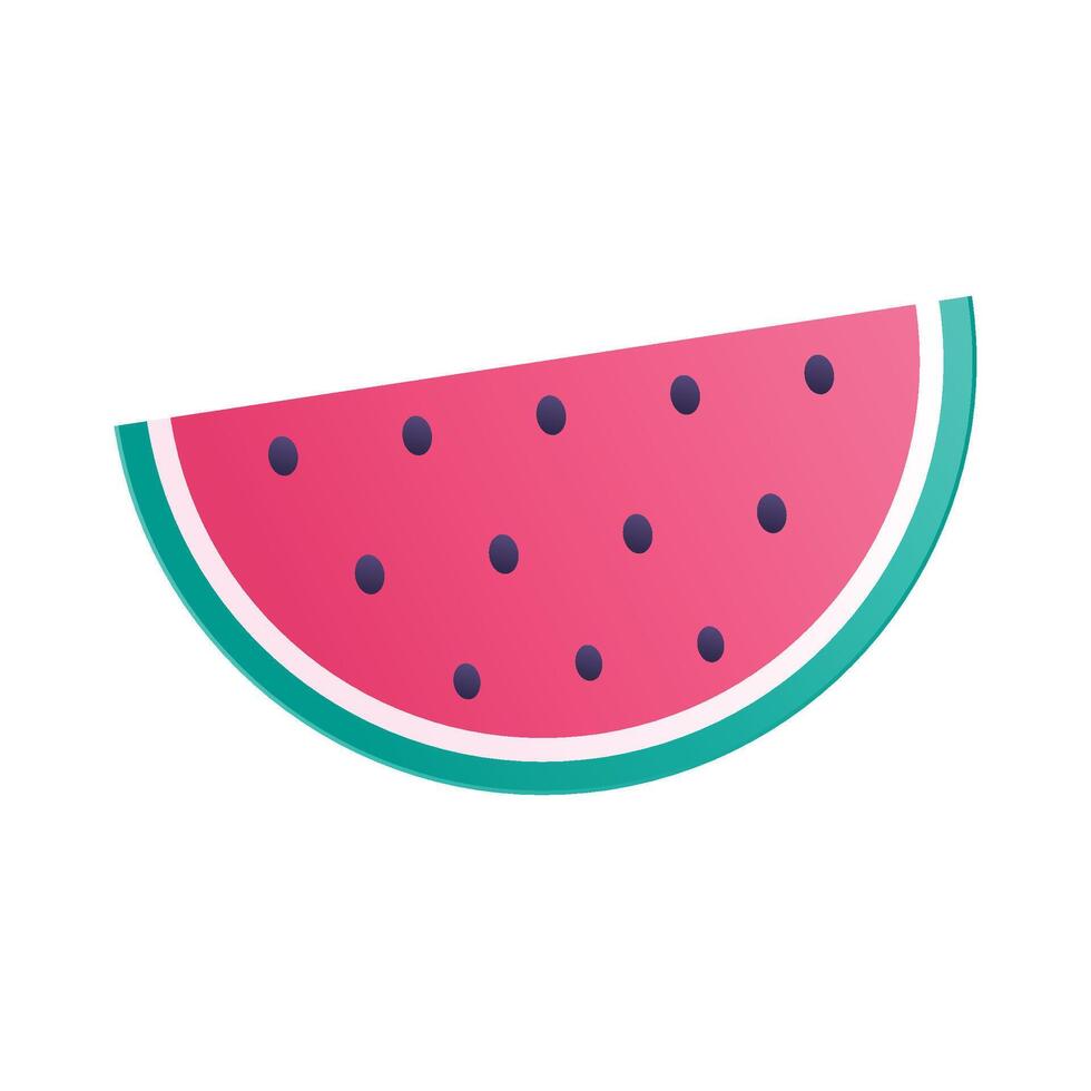 sandía Fresco Fruta icono aislado diseño vector