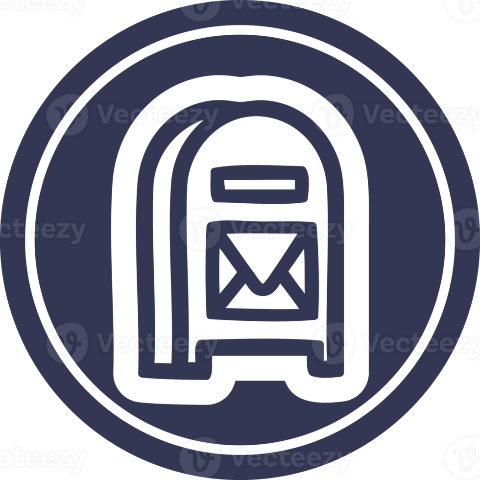 mail box circular icon png