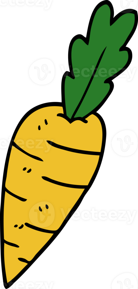 cartoon doodle organic carrot png