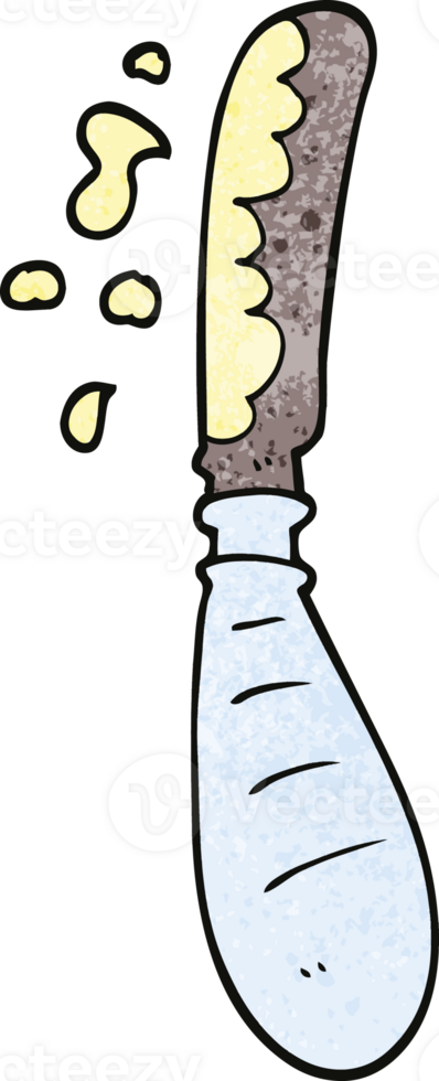 cartoon doodle butter knife png