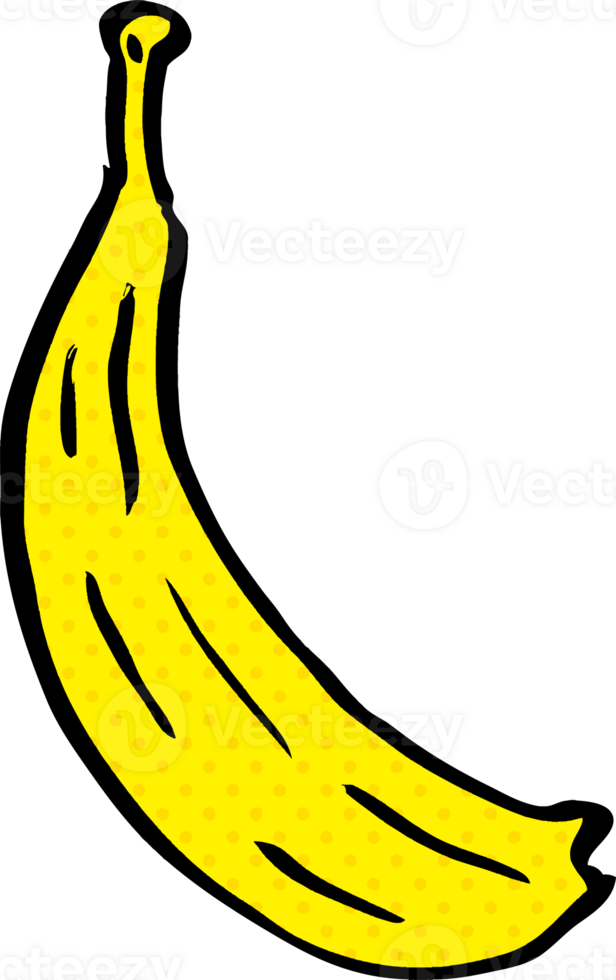 cartoon doodle yellow banana png