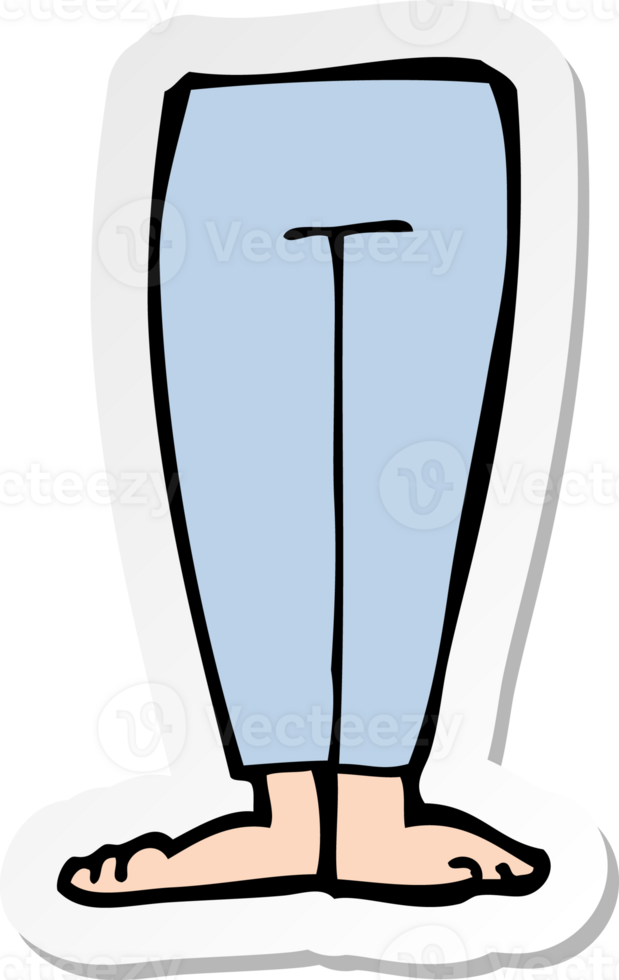 sticker of a cartoon legs png