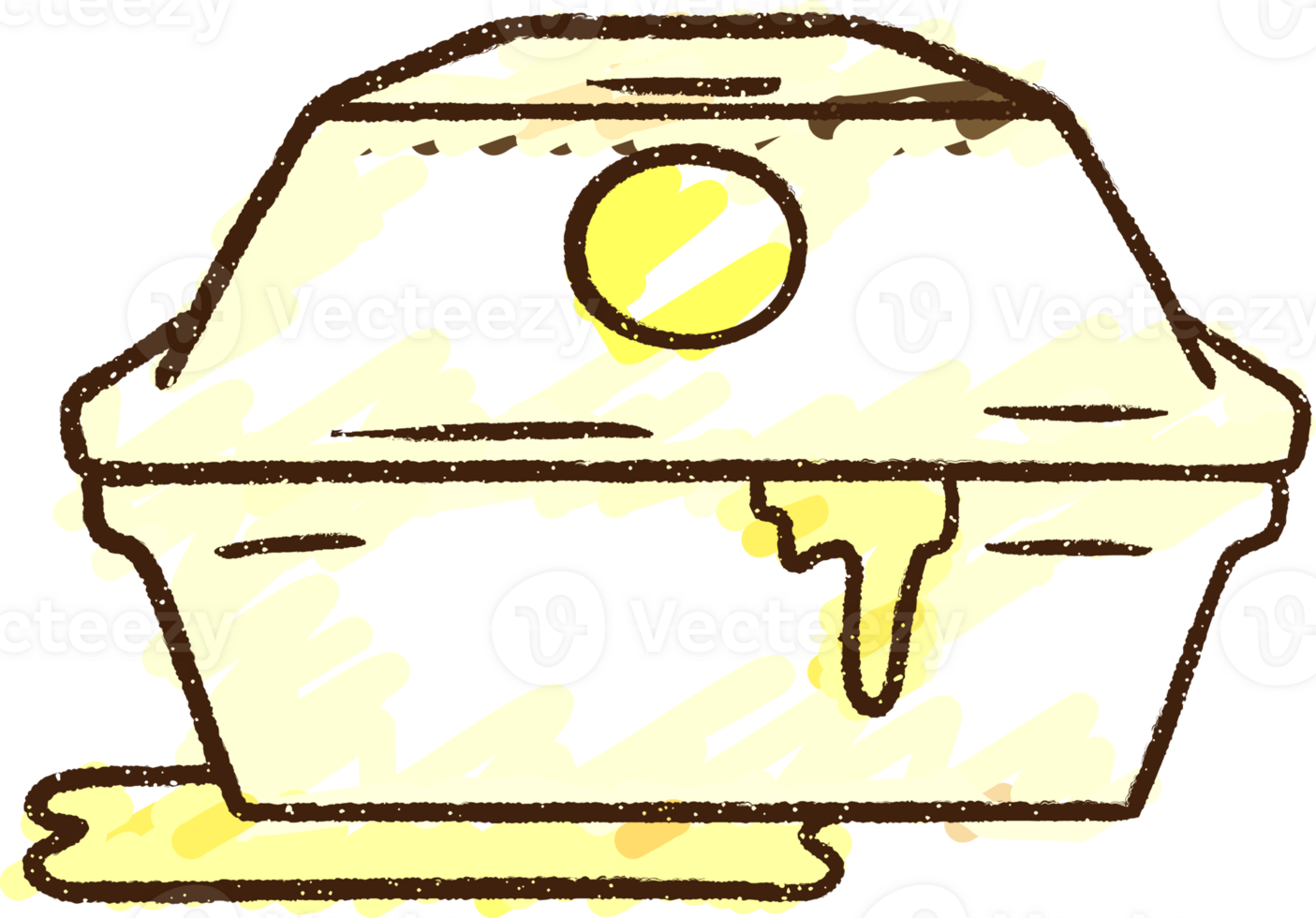 Takeout Box Chalk Drawing png