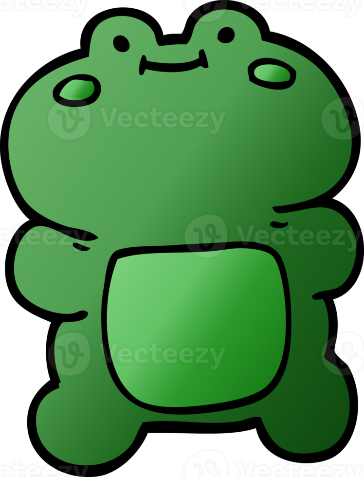 funny cartoon doodle frog png