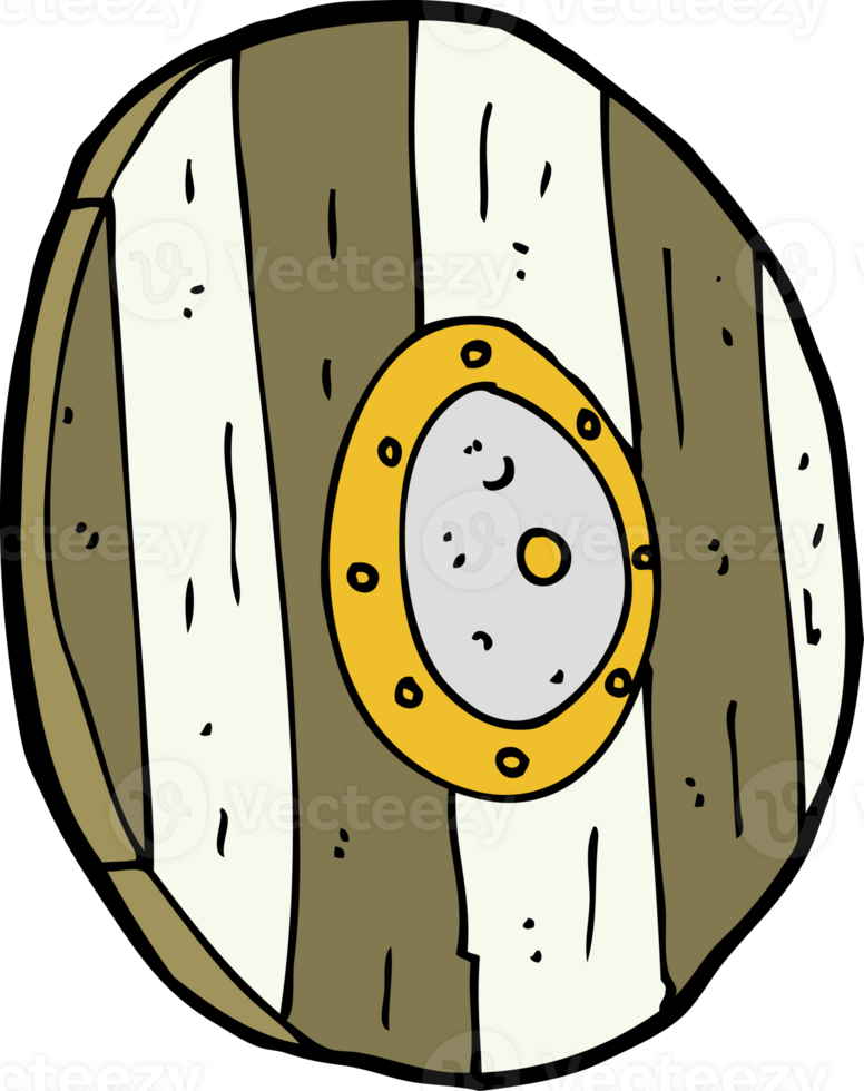 cartoon wooden shield png