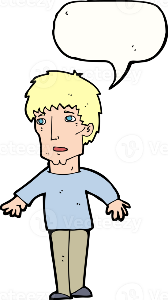 cartoon surprised man with speech bubble png