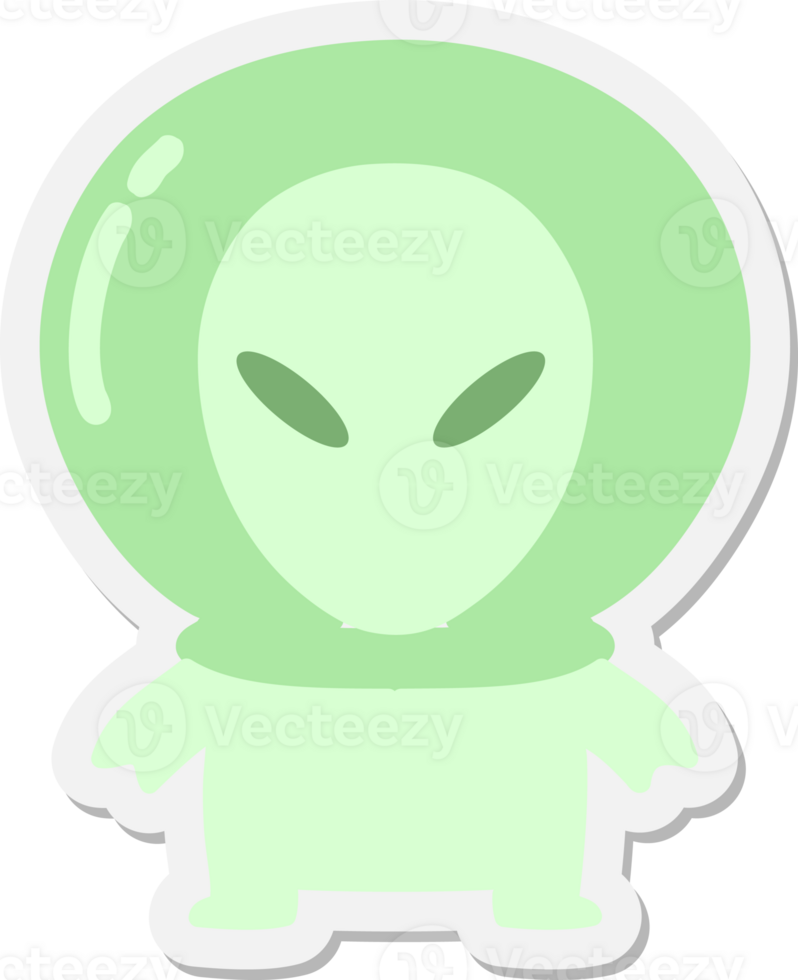 small alien sticker png