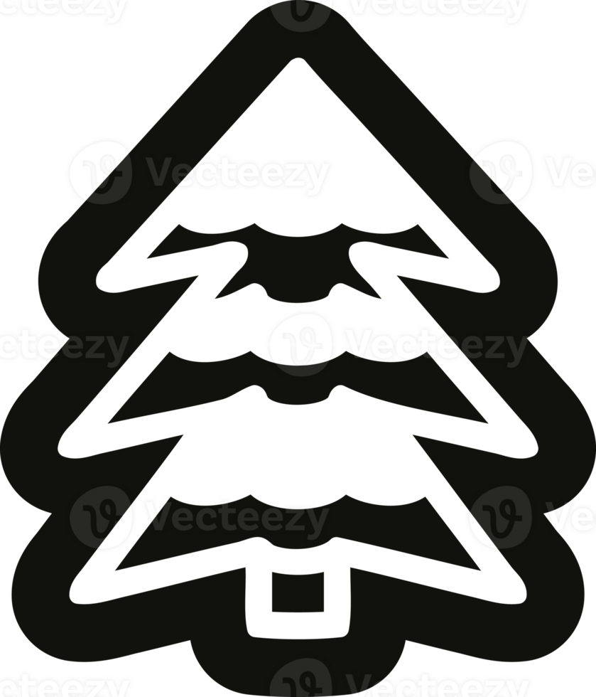 icono de árbol cubierto de nieve png