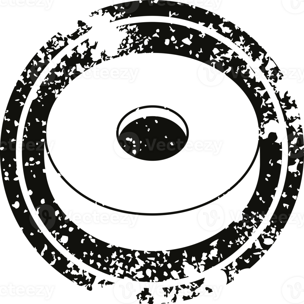donut graphic circular distressed symbol png