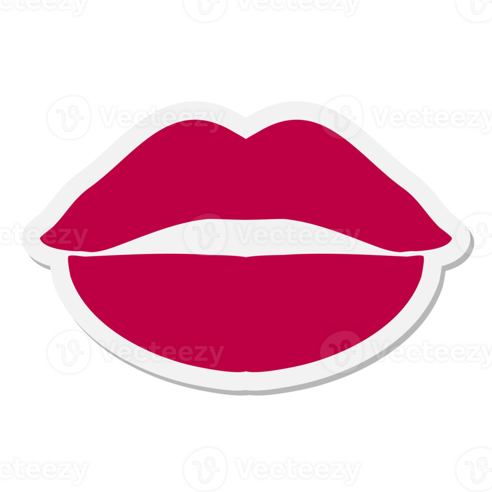 lipstick mark kiss sticker png