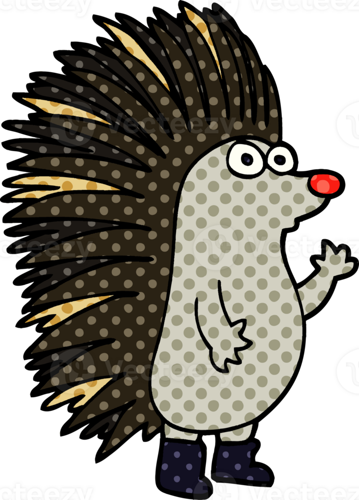 cartoon doodle spiky hedgehog png