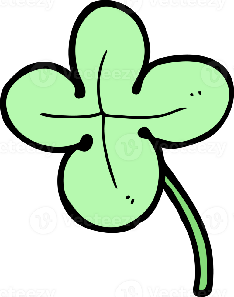 cartoon four leaf clover png