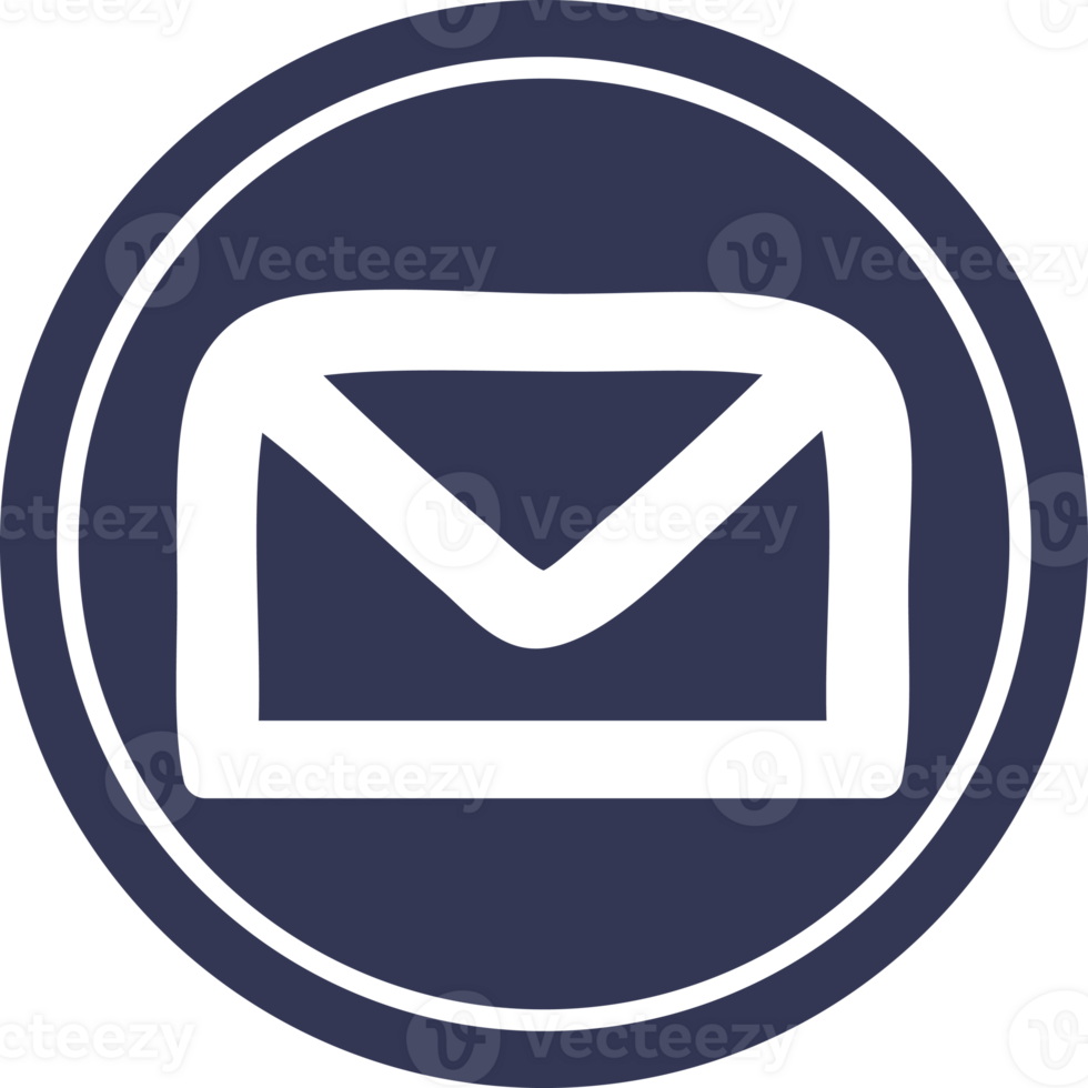 envelope letter circular icon png