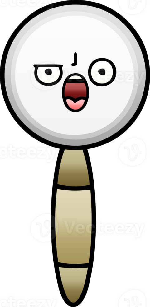 gradient shaded cartoon magnifying glass png
