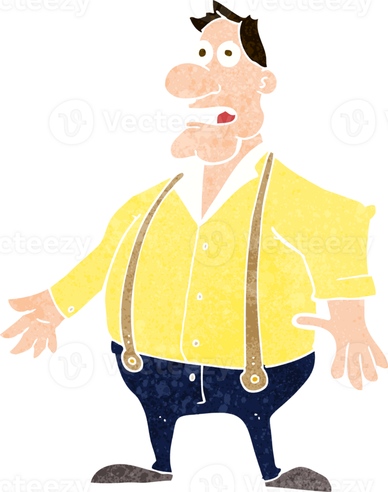 cartoon shocked man png