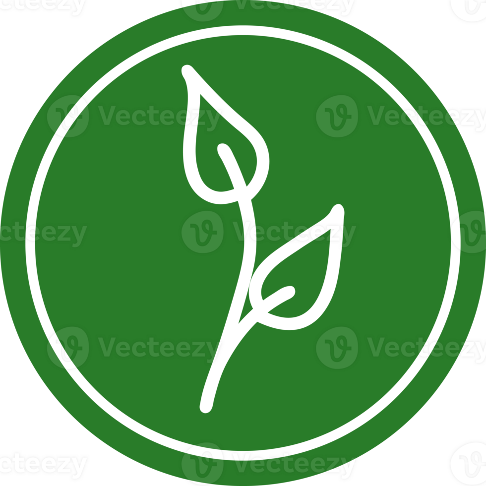 natural leaf circular icon png