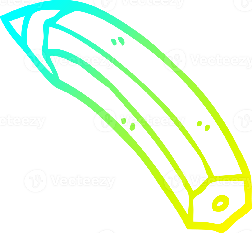 cold gradient line drawing cartoon colored pencil png